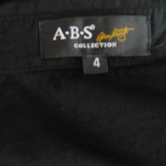 ABS by Allen Schwartz Black Button Dress Size 4 - Picture 7 of 10
